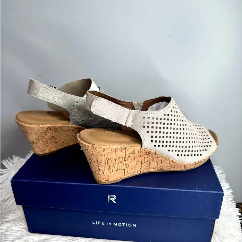 ROCKPORT Briah Wedge Sandals Size 6.5 NEW